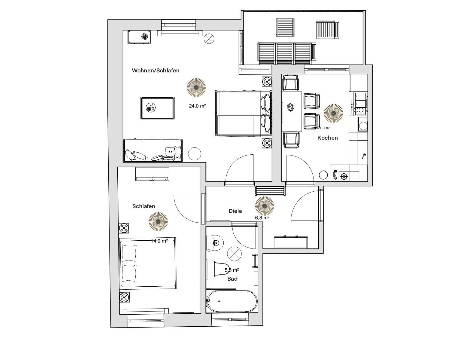 Pineapple Apartments Dresden Zwinger IV - 65 Qm - 1X Free Parking Екстер'єр фото